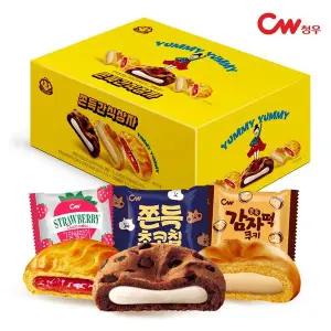 [NS홈쇼핑]청우 쫀득간식상자 671g(33입) / 쫀득초코칩, 감자떡쿠키, 딸기쨈쿠키/ 인기파이..[35295431]
