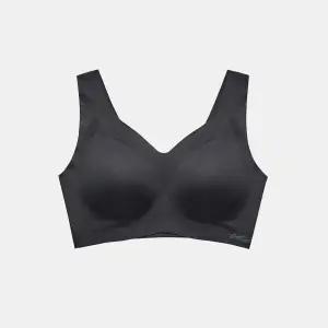 [ 언더웨어][시크릿세일]프리미엄나이론 큰컵 V넥 런닝 브라 블랙 CDWBR2O05T