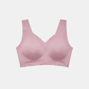 [ 언더웨어][시크릿세일]프리미엄나이론 큰컵 V넥 런닝 브라 핑크 CDWBR2O02T