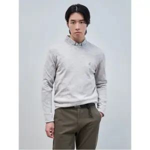 [빈폴멘] [Essential] 캐시미어 라운드 니트 - 라이트 그레이 (BC4X51E062)