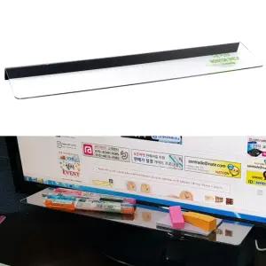 모니터부착 투명아크릴선반 메모보드받침대 거치대 메모판 홀더 카피 L형