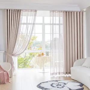 [지나송]스팽클 암막커튼+코디커튼+커튼봉(특대형)