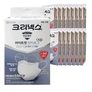 크리넥스 라이트핏 안티포그 마스크 KF94 성인용