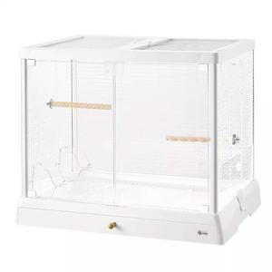 렉산 새장 앵무새 케이지 둥지 대형 하우스 버드 투명 사육