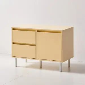 [우아미가구]베루모 2단 도어 서랍 수납장 800