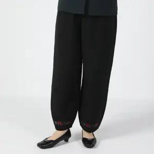 여자 겨울 생활한복 모혼방 패딩 바지 해인