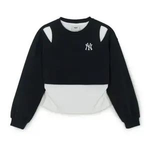 갤러리아 [MLB키즈] 스트릿 베이직 여아 반팔 레이어드 맨투맨 (7FMTB2554)BKS