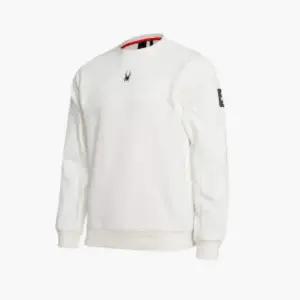 [롯데백화점]스파이더 공용 유로스포츠 기모 맨투맨 티셔츠 SPHWCNRL221UWHT