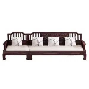 마호가니 나무 벤치 소파 엔틱 원목 4인용 일자 클래식