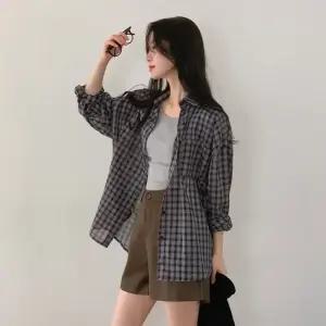 [모어렌] [모어렌/MADE] 브루엘 체크 루즈핏 셔츠[tnb0246]