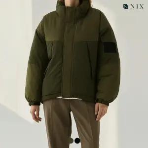 [NIX]유니) 하이넥 루즈핏 숏 헤비 다운 점퍼 (FNQWCUH701P)