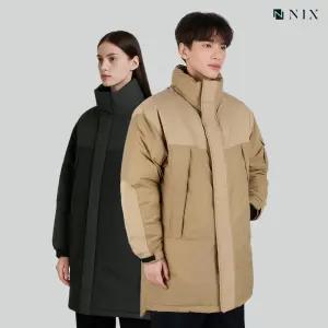[NIX]유니) 루즈핏 롱 헤비 덕다운 점퍼(FNQWCUH702P)