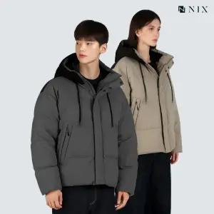 [NIX]유니) 후드 숏 헤비 덕다운 점퍼(FNQWCUH703P)
