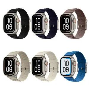 [유니커블]애플워치 10 9 8 7 6 5 4 3 2 SE 호환 캐주얼 나일론 니트 스트랩 스포츠 밴드 메탈 버클 시계줄