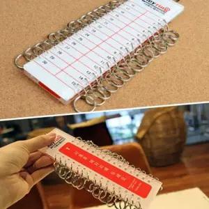 대용량 업소용 사우나열쇠고리 관리 건물 50고리 (44oBm)