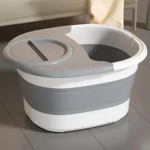 뚜껑형 접이식 족욕기 족욕통 대야/발찜질기/발족욕기/족욕/발마사지/습식/발찜질/신발/족탕기/스팀/전기