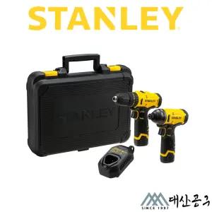스탠리 schi10d2k 충전 콤보세트 12v 2.0ah 2팩 함마드라이버드릴 임팩드라이버 sch10 sci10
