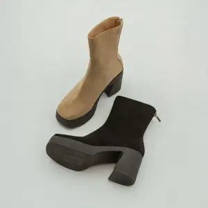 SOVO 세이즈 플랫폼 앵클부츠 8cm