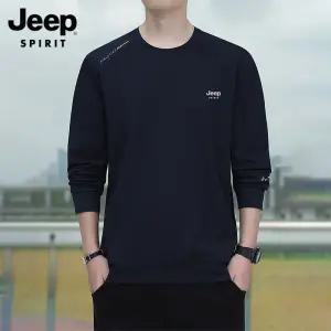 JEEP SPIRIT 지프 스프릿 가을 겨울 남성 맨투맨 긴팔티 부드러운 라운드넥 티셔츠