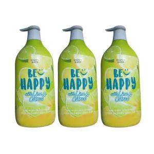 해피바스 스마일 바디워시 유자라임 900g 3개