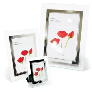 크리스탈 유리 상장 벽걸이 탁상 액자 사진틀 A4