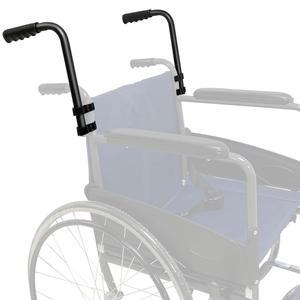 휠체어 핸들 익스텐더, (400파운드 무게 용량) 조절 가능한 액세서리 - 유모차 휠체어용 연장 핸들, 라레이터 및 유모차(브레이크 미포함)