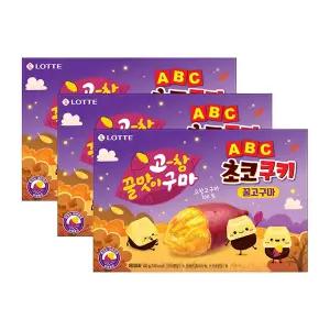 ABC 초코쿠키 꿀고구마 25년 가을시즌 130g, 3개
