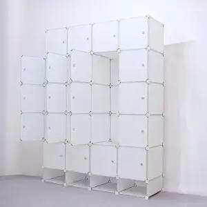 게더릭 화이트 선반 옷장  140x200cm) 옷수납함 진열장 의류수납함 옷수납장 DIY옷장