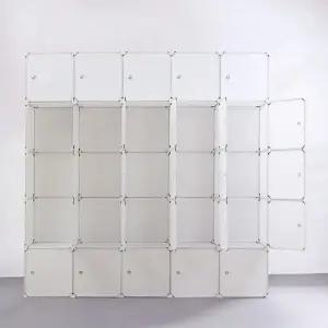 게더릭 화이트 선반 옷장  183x183cm)  25칸) 11422 옷수납장 DIY수납장 DIY옷장 진열장