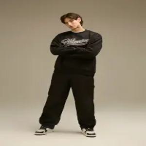 [NBA] NBA 패널드 데님 팬츠( N243DP395P ) BLK