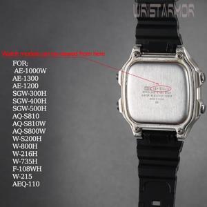 카시오 F108WH AE1200WH W218H SGW-300 남성용 교체용 시계 밴드 시계줄 18mm용 수지 스트랩