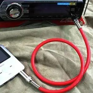 오디오 옥스 AUX) 스테레오 케이블 50cm 색상랜덤발송 AUX케이블 옥스케이블 차량용오디오케이블