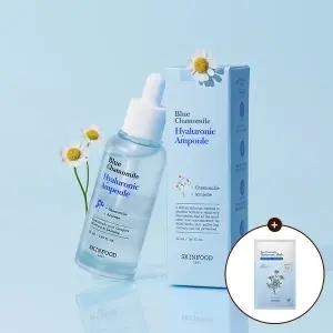[스킨푸드] [혜택가13,130원] 블루 캐모마일 히알루로닉 앰플 50ml + (증정) 마스크팩 1개
