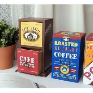 카페 인테리어 2단 수납함 1P 미니 빈티지 서랍장 미니원목서랍장 원목서랍장 악세사리서랍장