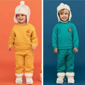 아가방 겨울 데일리 맨투맨 상하복 HC04 유아 등원룩  79R723006(YELLOW),79R723007(GREEN)