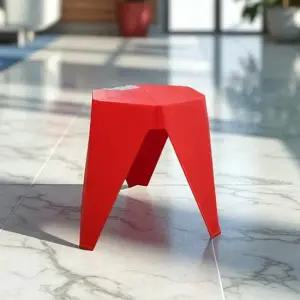 슈마켓 플라스틱 디자인의자 레드 목욕의자 회전의자 팔걸이의자 사각의자 낮은회전의자