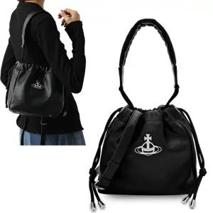 25FW 비비안웨스트우드 힐러리 버킷백 스몰/4C03000AU S000D N403