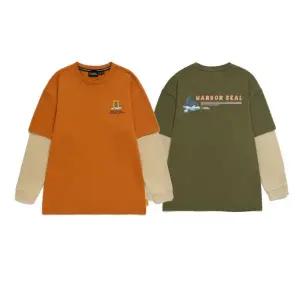 [롯데백화점]내셔널지오그래픽 그래픽 레이어드 싱글 티셔츠K233UTS040-,