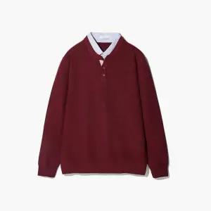 [하프클럽/에스티코]WARM 셔츠 레이어드 헨리넥 레드 DKTVD11CSR