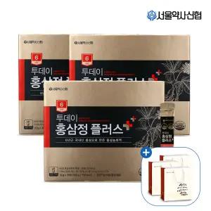 [내일도착] 6년근 투데이 홍삼정 플러스 30포 x 3개 (+쇼핑백 3개 포함)