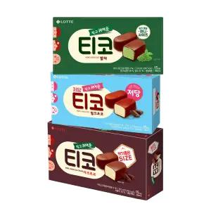 [슈팅냉동] 롯데웰푸드 티코 다크초코, 510ml+말차 510ml+밀크초코 저당 510ml 각1개 (총3개)
