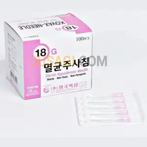 병원 의료용 일회용 주사바늘 니들 18G/26G 멸균침 얇은