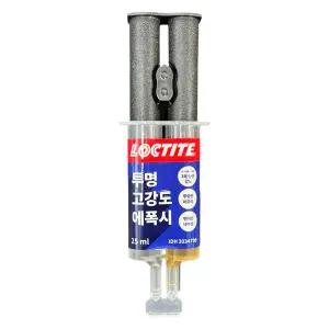 록타이트 에폭시접착제 투명 고강도 25ml 3034799 금속 석재 목재 세라믹 플라스틱