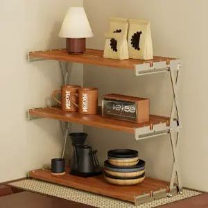 튼튼한 3단 폴딩 랙 선반 캠핑 인테리어