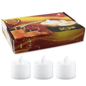 덕용 LED촛불 24개 흰색