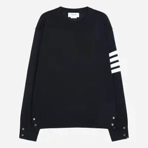 5F MKA002A Y1014 415 사선 울 니트 네이비