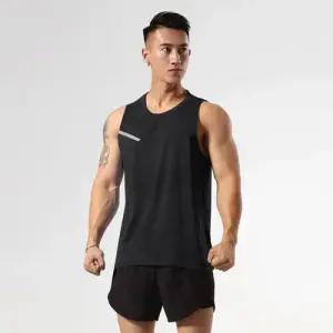 샤오원샵 남자 키작남 민소매 헬스복 러닝 캐주얼 속건 상의 티셔츠 육상 트레이닝복 마라톤 나시 힛템