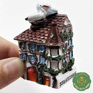 유럽 프랑스 리옹 스트라스부르 마르세유 수지 3D 냉장고 자석 관광 기념품 스티커