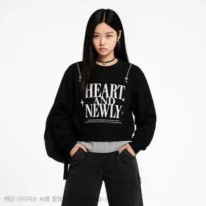 [더데이걸] 블링 지퍼 오픈 맨투맨 TGMA25803_7358