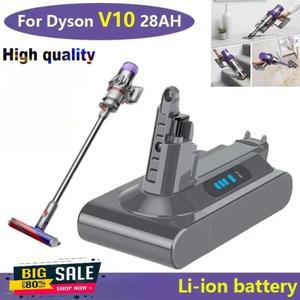 2025 다이슨 V10 SV12 충전식 배터리 25.2V 28000mAh 절대 교체 가능 푹신한 사이클론 진공 청소기